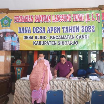 BANTUAN LANGSUNG TUNAI (BLT) DANA DESA APBN  TA. 2022 DESA BLIGO KECAMATAN CANDI KABUPATEN SIDOARJO